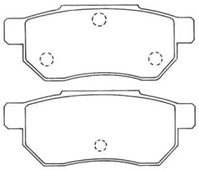 Комплект тормозных колодок (AISIN: ASN-218)